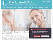 Tablet Screenshot of fontmellclinic.co.uk